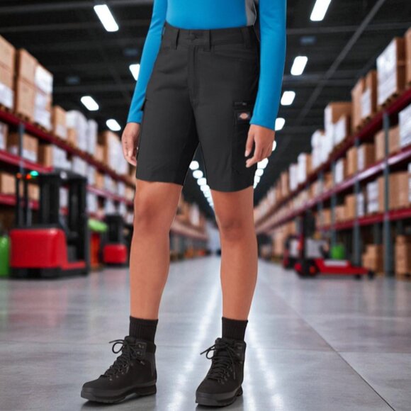 DICKIES Temp IQ Ripstop Cargo Shorts in Black 8 - Picture 1 of 5
